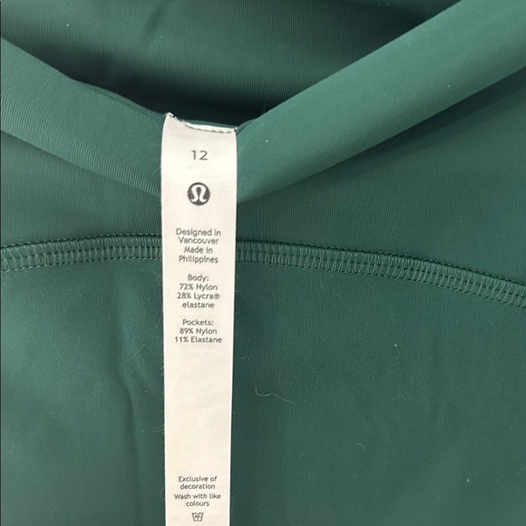 Lululemon Green Power Thru HR Tight 25” - Picture 2 of 7